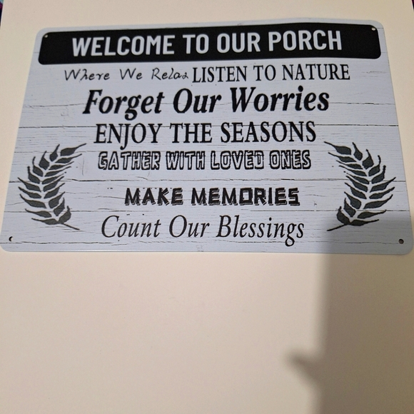 Porch sign- New in package - Picture 1 of 1